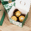 25 Pack Green Monstera Leaf Print Candy Gift Boxes with Satin Ribbon Bow, Thank You Cardstock Paper Party Favor Boxes - 2.5"x2.5"x2"