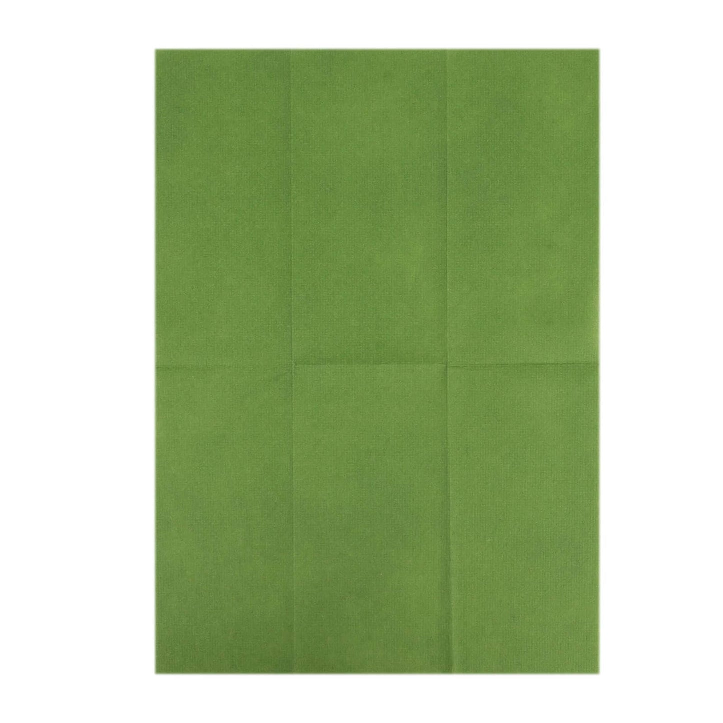 20 Pack Linen-Like Paper 8.5"x4" Napkins Olive Green - Highly Absorbent & Disposable Airlaid Guest Towels