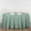 Polyester 120" Round Tablecloth White/Green Seamless - Checkered Buffalo Plaid Table Cover
