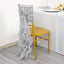 Chiffon Chair Sash with Curly Design Silver - Stylish Chair Decorations