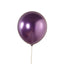 50 Pack Chrome Purple Biodegradable Latex Balloons 12", Thick Eco Friendly Metallic Party Balloons