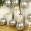 10 Pack Silver Biodegradable Balloons, 18" Thickened Extra Strong Eco-friendly Latex Helium Party Balloons