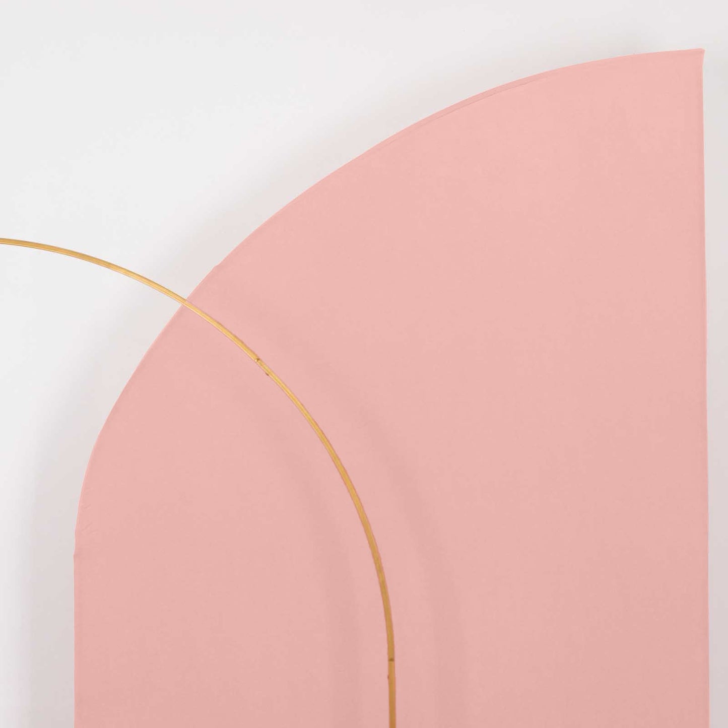 8ft Dusty Rose Spandex Fitted Wedding Arch Cover For Half Moon Top Chiara Backdrop Stand