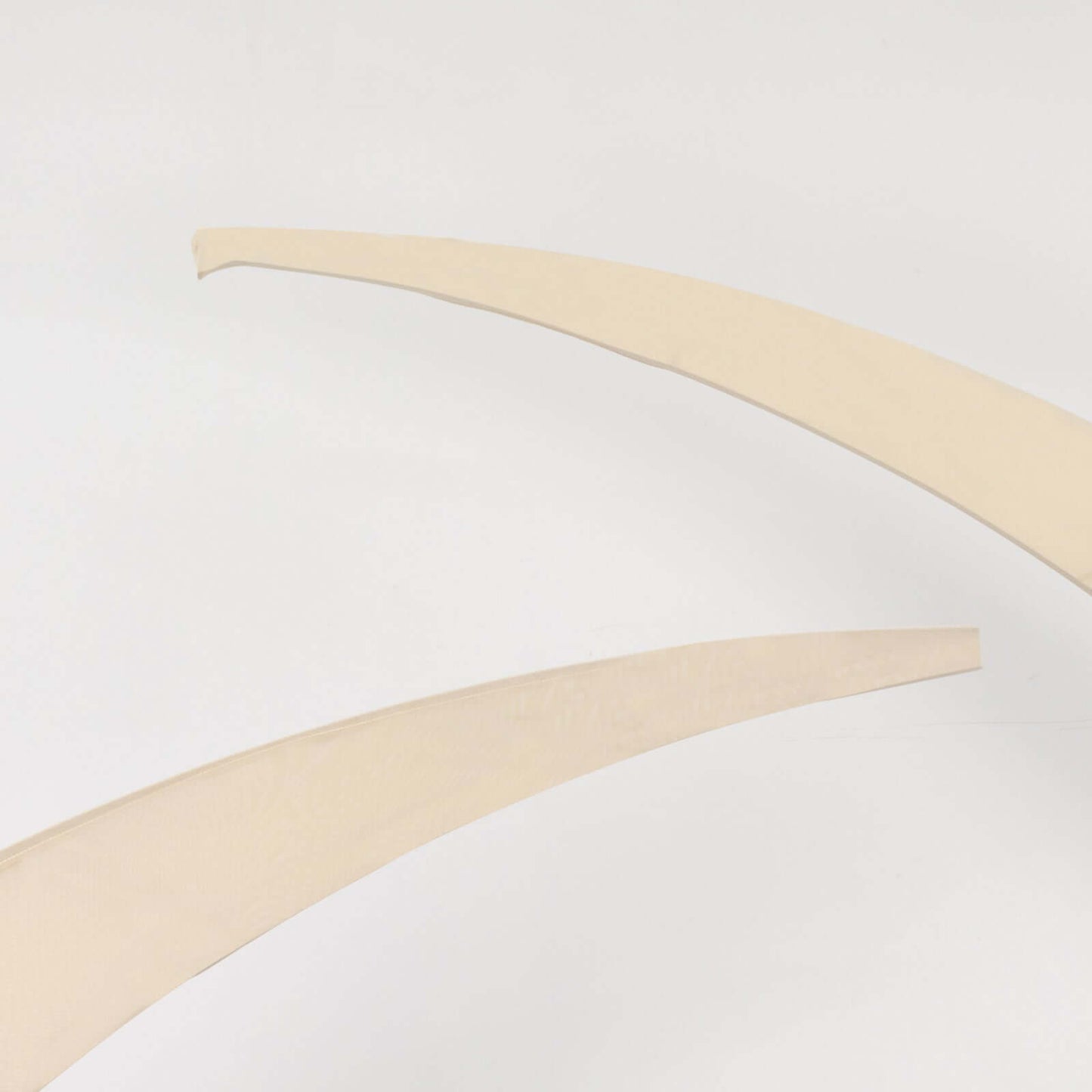 Set of 2 Beige Spandex Half Crescent Moon Backdrop Stand Covers, Custom Fitted Wedding Arch Cover for Curved Arbor Flower Balloon Frame