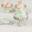 25-Pack Paper Cupcake Wrappers Eucalyptus Leaves Print White Green - Round Muffin Truffle Cup Liners 3"