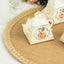 25 Pack 4" Ivory Mini Teapot Favor Boxes, Vintage Rose Gift Boxes with Ribbons