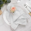 4 Pack Blush Artificial Rose Flower Wooden Napkin Holders, Farmhouse Country Floral Napkin Rings - 4"