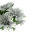 2 Bouquets 20" Silver Artificial Silk Dahlia Flower Spray Bushes