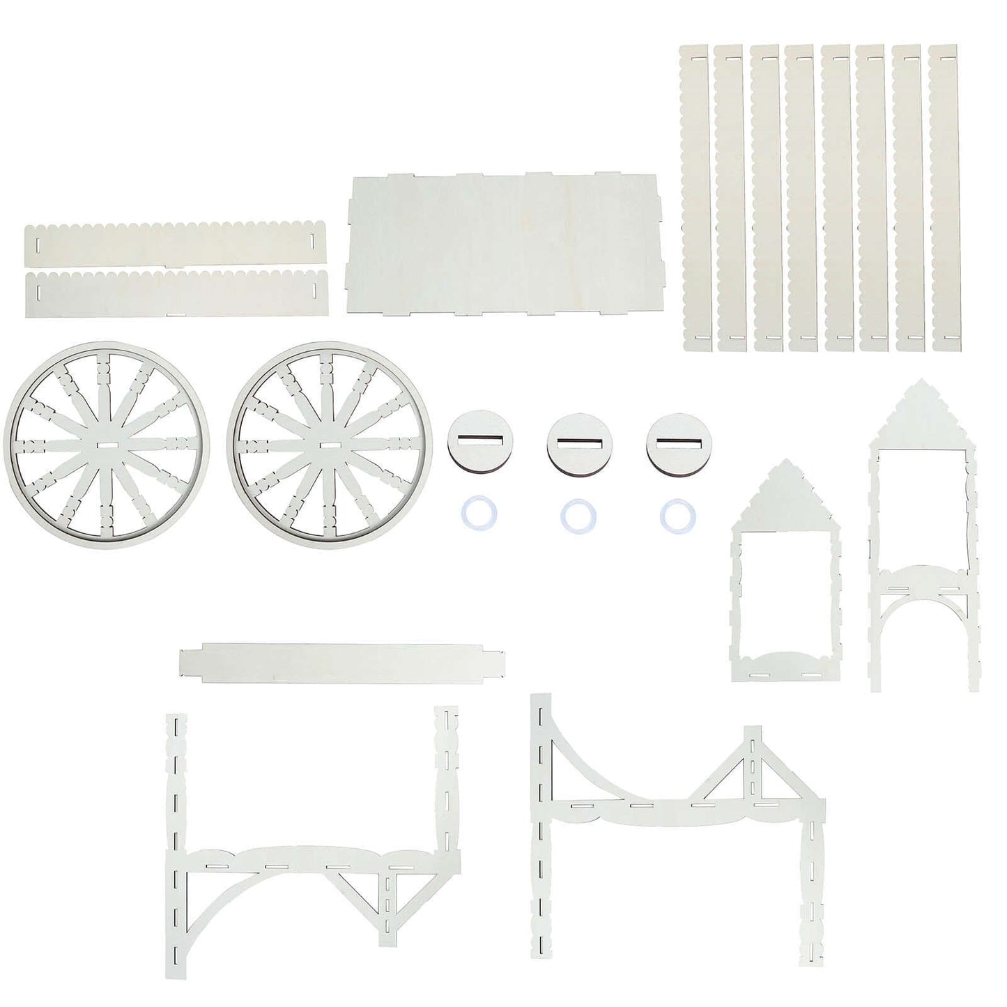 Mini Wooden Dessert Display Candy Cart Sweet Stall Design Natural - Tabletop Cupcake Stand 25"