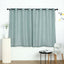 2 Pack Handmade Dusty Blue Faux Linen Curtains 52"x64", Curtain Panels With Chrome Grommets