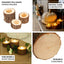 Set of 3 Rustic Wood Slice Votive Candle Holders - Tree Branch Wedding Table DÃ©cor 2.75", 1.5", 1.25"