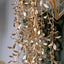 2-Pack Artificial Hanging Ivy Leaf Stem Garlands Metallic Gold - UV Resistant & Maintenance Free Faux Decorative Willow Vines 41"