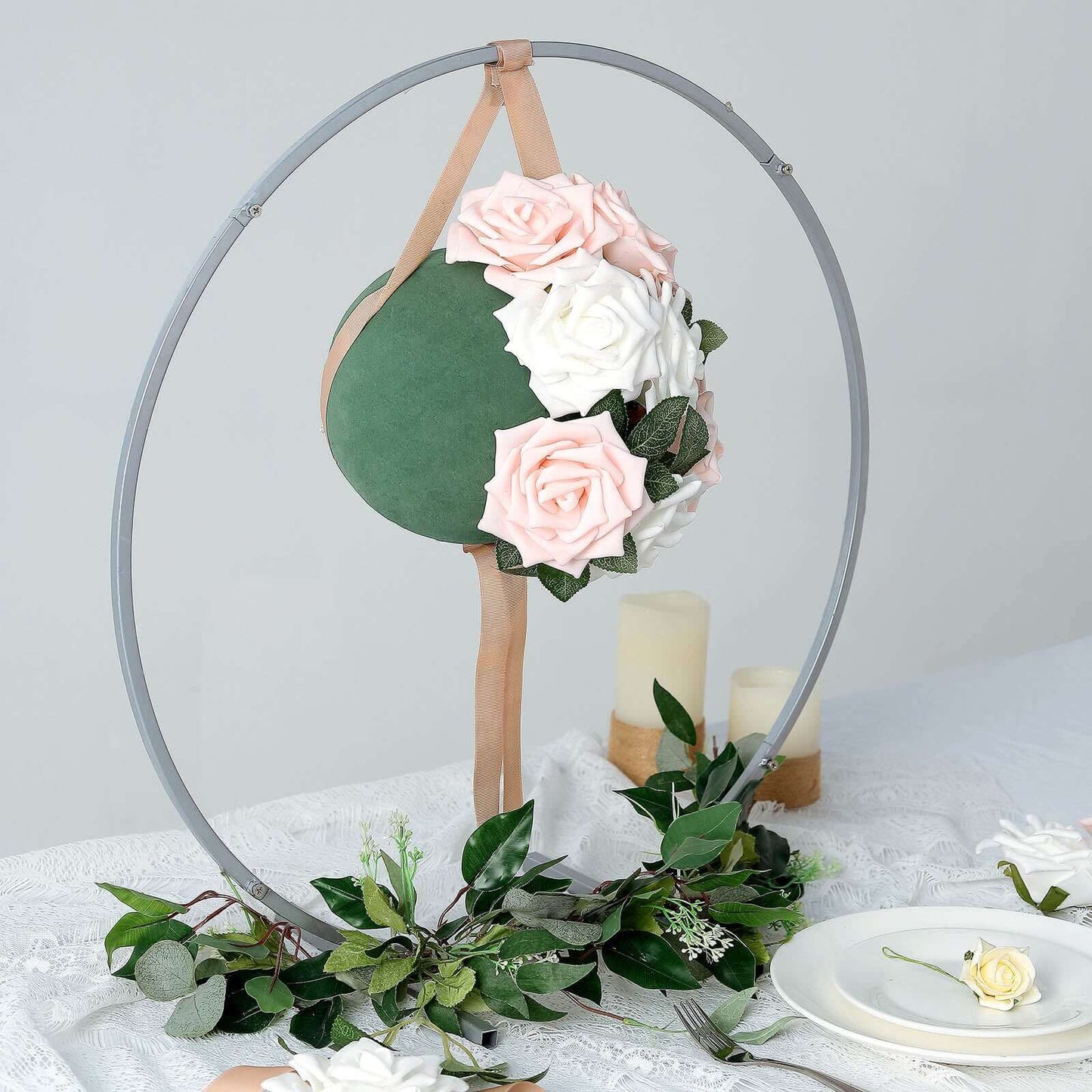 8" Green DIY Flower Arrangements Craft Foam Ball, Smooth Floral Foam Ball