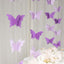2 Pack 9ft Purple 3D Paper Butterfly Hanging Garland Streamers, Party String Banners