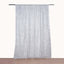 8ft Silver Metallic Fringe Shag Event Drapery Panel, Shimmery Tinsel Polyester Divider Backdrop Curtain