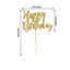 24-Pack Cupcake Toppers Happy Birthday Design Glitter Gold - Party Cake Picks Decoration Supplies
