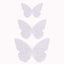12-Pack 3D Butterfly Wall Decals, DIY Removable Mural Stickers White Cake Decorations Eye-Catching Design