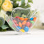 24-Pack Plastic Dessert Parfait Cups Heart-Shaped Clear with Spoons - Reusable and Disposable 2oz