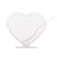 24-Pack Plastic Dessert Parfait Cups Heart-Shaped Clear with Spoons - Reusable and Disposable 2oz