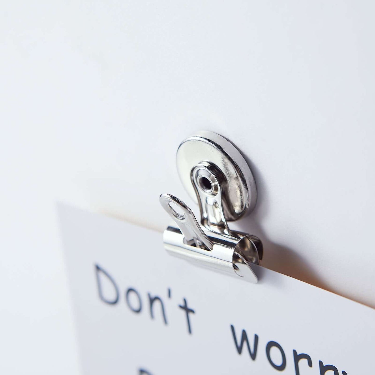 4 Pack 7.5oz Capacity Stainless Steel Heavy Duty Magnet Clips, Silver Refrigerator Bulldog Clips