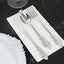 24 Pcs Plastic Silverware Set in Baroque Style Metallic Silver - Heavy Duty Disposable Knife, Fork, and Spoon Set