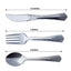 24-Pack Plastic Utensil Set Silver Heavy Duty with Fluted Handles - Durable Disposable Silverware 6", 7"