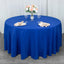 Premium Polyester 120" Round Tablecloth Royal Blue - Seamless 220GSM Wrinkle-Resistant Table Cover