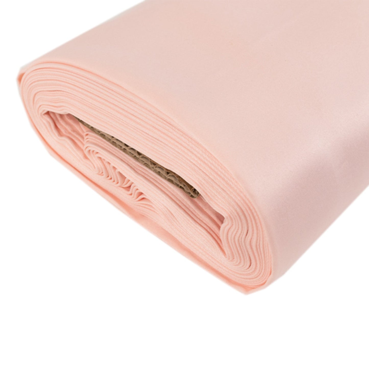 54"x10 Yards Blush Lamour Satin Fabric Bolt, Heavy Matte Satin Fabric By The Yard