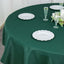 Premium Polyester 90" Round Tablecloth Hunter Emerald Green - Stain and Wrinkle-Resistant Design with 220GSM Thickness Table Cover
