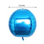 2 Pack 18" 4D Royal Blue Sphere Mylar Foil Helium or Air Balloons
