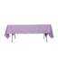 Lamour Satin 60"x102" Rectangle Tablecloth Lavender Lilac - Durable & Silky Soft Feel Table Cover
