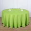 Polyester 120" Round Tablecloth Apple Green - Seamless Wrinkle-Resistant Table Cover