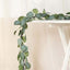 6.5ft Frosted Green Artificial Silk Eucalyptus Leaf Garland Vine