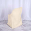 Polyester Slip On Folding Chair Covers Beige - Stain-Resistant Reusable Durable Fabric