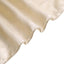 Satin Chair Cover Self-Tie Universal Design Beige - Durable Slip-On Cover for Folding, Dining, Banquet & Standard Chairs