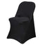 10 Pack Stretch Spandex Chair Covers Black for Folding Chairs - Durable Perfectly 160GSM Fitted Slipcovers for Professional & Casual Events