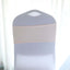 5 Pack Stretch Spandex Chair Sashes Blush - Reusable Chair Bands with Silver Diamond Ring Slide Buckle 5"x14"