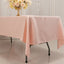 Lamour Satin 60"x102" Rectangle Tablecloth Blush - Durable & Silky Soft Feel Table Cover