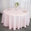 Taffeta 120" Round Tablecloth Blush - Seamless Accordion Crinkle Table Cover
