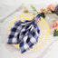 5 Pack Polyester 15"x15" Napkins Navy Blue/White Buffalo Plaid Gingham Style Cloth Napkins