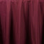 Polyester 120" Round Tablecloth Burgundy - Seamless Wrinkle-Resistant Table Cover