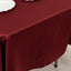 Lamour Satin 60"x102" Rectangle Tablecloth Burgundy - Durable & Silky Soft Feel Table Cover