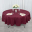 Premium Polyester 90" Round Tablecloth Burgundy - Stain and Wrinkle-Resistant Design with 220GSM Thickness Table Cover