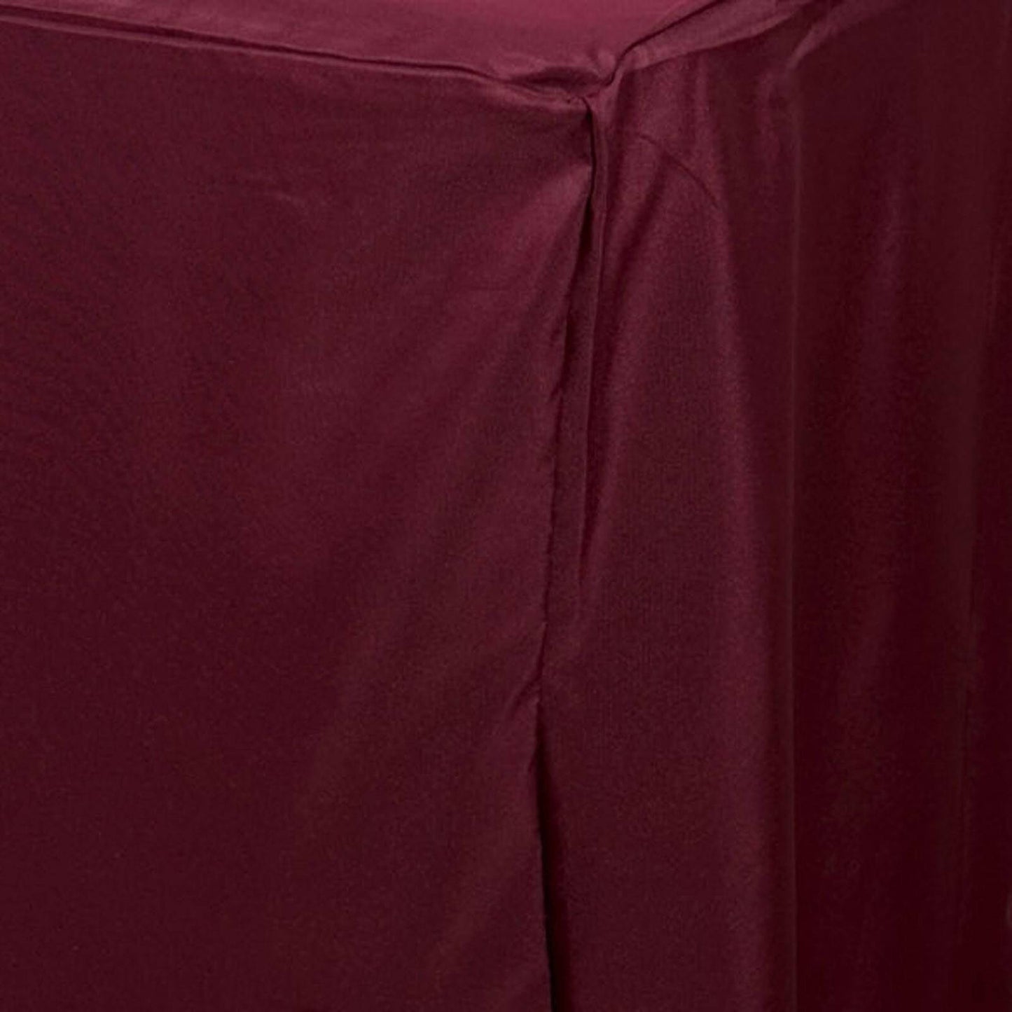 Fitted Polyester 72"x30" Rectangle Tablecloth Burgundy - Durable Table Cover