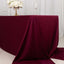 Scuba Rectangular 90"x156" Tablecloth Burgundy - Wrinkle Free, Stain Resistant & Seamless Table Cover