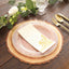 6-Pack Disposable Table Placemats in Natural Wood Slice Print - 700GSM Cardboard Placemats for Boho Farmhouse Decor 13"