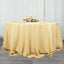 Premium Polyester 132" Round Tablecloth Champagne - Seamless 220GSM Wrinkle-Resistant Table Cover