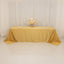 Lamour Satin 90"x156" Rectangle Tablecloth Champagne - Luxurious, Soft Seamless Table Cover