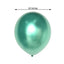 5 Pack 18" Metallic Chrome Green Latex Helium or Air Party Balloons