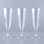 12-Pack Plastic Champagne Flutes Hollow Stem Clear - Lightweight Disposable Glasses for Toasts 5oz